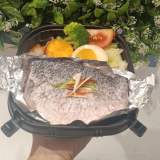 蔥燒紙包鱸魚